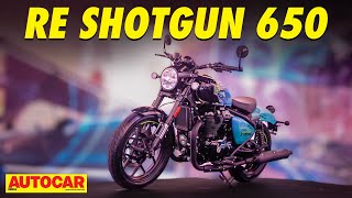 Royal Enfield Shotgun 650  Design features engine  Walkaround  Autocar India [upl. by Odinevneib894]