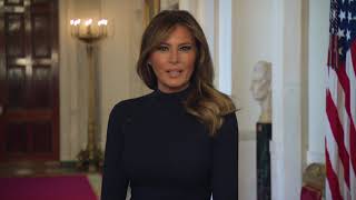 A Message from First Lady Melania Trump [upl. by Assennej]