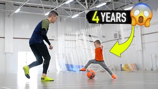 3 EASY FOOTBALL SKILLS for KIDS  Football soccer tutorial [upl. by Torras]