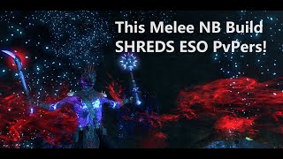 AGGRESSIVE Melee Nightblade Gameplay  Carrying Two ESO Deathmatches [upl. by Lal]