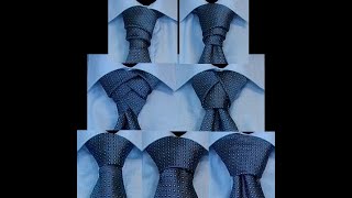 Seven tie knots to choose from elegantly tie knot modern easy fashionable klassik simple [upl. by Vivian]