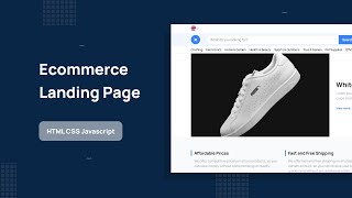 Ecommerce Landing Page  HTML CSS Javascript [upl. by Vaas447]