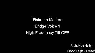 Fishman Fluence Modern  High Frequency Tilt Comparison HIGH GAIN [upl. by Adin]