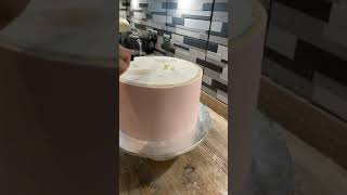 Covering a 10” Cake in Fondant Timelapse [upl. by Annonyw]