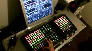 Akai APC80 apc40  apc20  traktor scratch pro 2  Session4 [upl. by Otho]