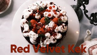 Aşk Dolu Red Velvet Çilekli Pasta [upl. by Pulsifer571]