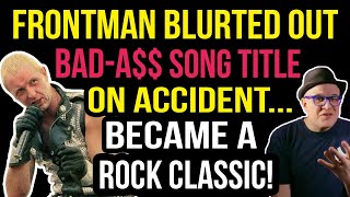 Rock Icon BLURTED OUT Song TITLE as a JOKEBecame an 80s Rock Classic  Professor of Rock [upl. by Manda]