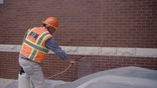 How to apply water repellent to masonry [upl. by Thorr]