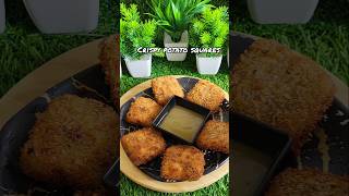 Crispy potato squares recipe snack shorts youtubeshorts [upl. by Indys]