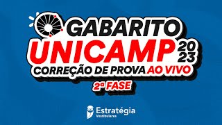 Gabarito UNICAMP 2023 2ª FASE  Dia 2 – Correção de prova AO VIVO [upl. by Ardnu]