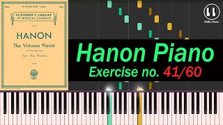 Arpeggios Hanon Piano Exercise no4160  Philic Piano [upl. by Repooc]