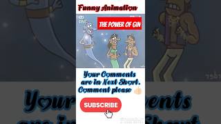 The power of gin 💀Funny animation 😂  subscribe funny animation shorts [upl. by Nilek]