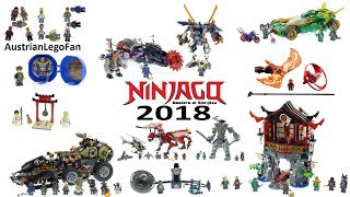 Lego Ninjago 2018  Compilation of all Sets [upl. by Anitsugua]