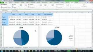 Excel  Diagramme sauber ausrichten  Objekte anordnen [upl. by Drofiar364]