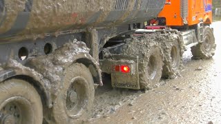 Mudiest RC Construction Site  Volvo FMX 8x8 In Mud [upl. by Sualkcin]