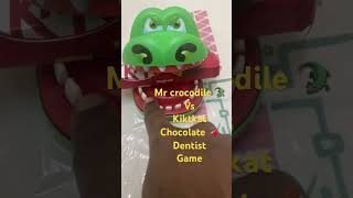 Mr crocodile 🐊 Vs KitKat 🍫 dentist meme fun asmr chocolate crocodile memes fun shorts [upl. by Ericka]