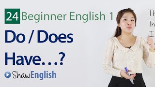 English Grammar Do  Does Have Questions [upl. by Nani]