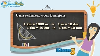 Längen umrechnen  mm cm dm Meter km  Klasse 5 ★ Wissen [upl. by Yht]