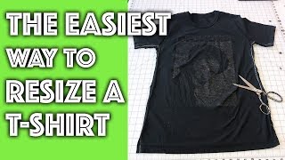 How to Resize a TShirt the EASIEST WAY [upl. by Eng]