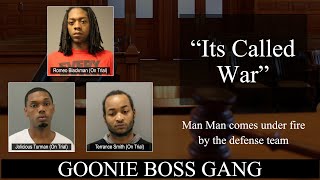 Man Mans testimony against The Goonie Boss Gang is challenged by the defense team [upl. by Eirok]