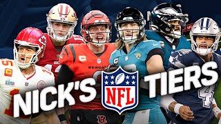 Bears ranked above Ravens amp 49ers Cowboys playoff or bust in Nicks Tiers  FIRST THINGS FIRST [upl. by Warde219]