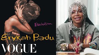 Erykah Badu Breaks Down 11 Looks From 1997 to Now  Life in Looks  Vogue [upl. by Aek]