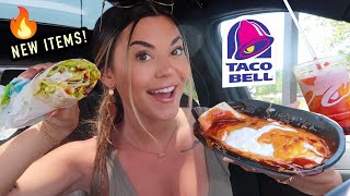 Trying NEW Menu Items at TACO BELL [upl. by Ramed]