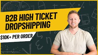 The Most Profitable High Ticket Dropshipping B2B [upl. by Ayinat]