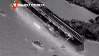 Costa Concordia Incidente  Video Raggi Infrarossi Recupero da Elicottero Guardia Costiera [upl. by Avra]