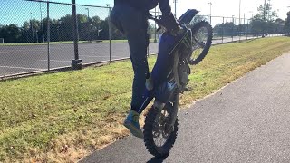 Learning Standup Wheelies On Dirt Bike [upl. by Anrim]