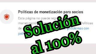 Como solucionar las políticas de monetización en Facebook 2024 [upl. by Hatty650]