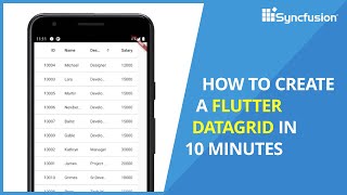 How to Create a Flutter DataGrid in 10 Minutes [upl. by Boaten]