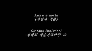 Amore e morte 사랑과 죽음 Donizetti  Accompaniment [upl. by Nnoryt]