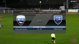 Foot  US Avranches vs FCVB  27032024 [upl. by Burkhart270]