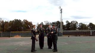 Army JROTC Color Guard Casing the Colors [upl. by Elda]