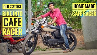 Modified cafe racer suzuki max100  suzuki ax 100 Best modified bike in india🔥 [upl. by Currie37]