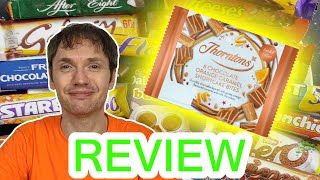 Thorntons Chocolate Orange Caramel Shortcake Bites Review [upl. by Shannon872]