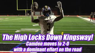 Camden 30 Kingsway 0  HS Football  Week 1 Highlights  Christian Braxton 2 TDs [upl. by Haelhsa652]