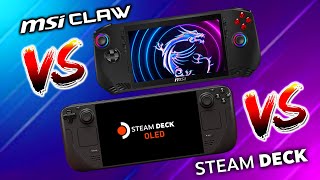 Steam Deck Oled VS MSI Claw Gaming Performance Tested The BEST Handheld Is… [upl. by Clemmy347]