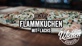 FLAMMKUCHEN mit LACHS Noch MEHR Geschmack als DER KLASSIKER [upl. by Gardy874]