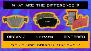 Ceramic vs Sintered vs Normal  Organic Brake Pads  Which one should you buy [upl. by Anelys]