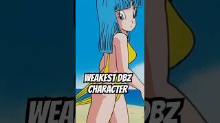 Who is the WEAKEST Character in Dragon Ball Z dragonballz goku dragonball [upl. by Enyawed]