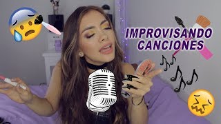 CANTANDO MI RUTINA DE MAQUILLAJE  Laura Buitrago CHALLENGE [upl. by Adekram]