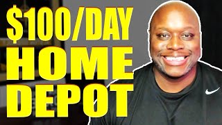 Home Depot Affiliate Program How To Make 100Day With Home Depot [upl. by Lesde]