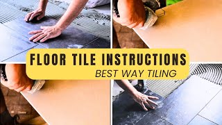 Floor Tile Installation  Floor Tiling  Floor Screeding  Lay A Floor Screed [upl. by Nwahsir]