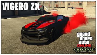 NEW Vigero ZX CAMARO Customization amp REVIEW  GTA Online The Criminal Enterprises [upl. by Lesley72]