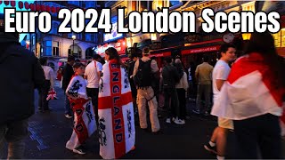 EURO 2024 FINAL London Erupts in Utter CHAOS as England Fans Go WILD [upl. by Tennek]