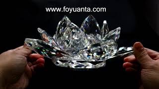 10 inch big crystal lotus flower [upl. by Lednic]