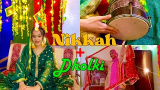 NikkahDholki Ceremony Of My Friend🌺Enjoy Alot❤️✨dholki nikkah weddings [upl. by Ulrike]