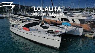 1996 Privilege 65 quotLolalitaquot  For Sale with Multihull Solutions [upl. by Eelynnhoj]